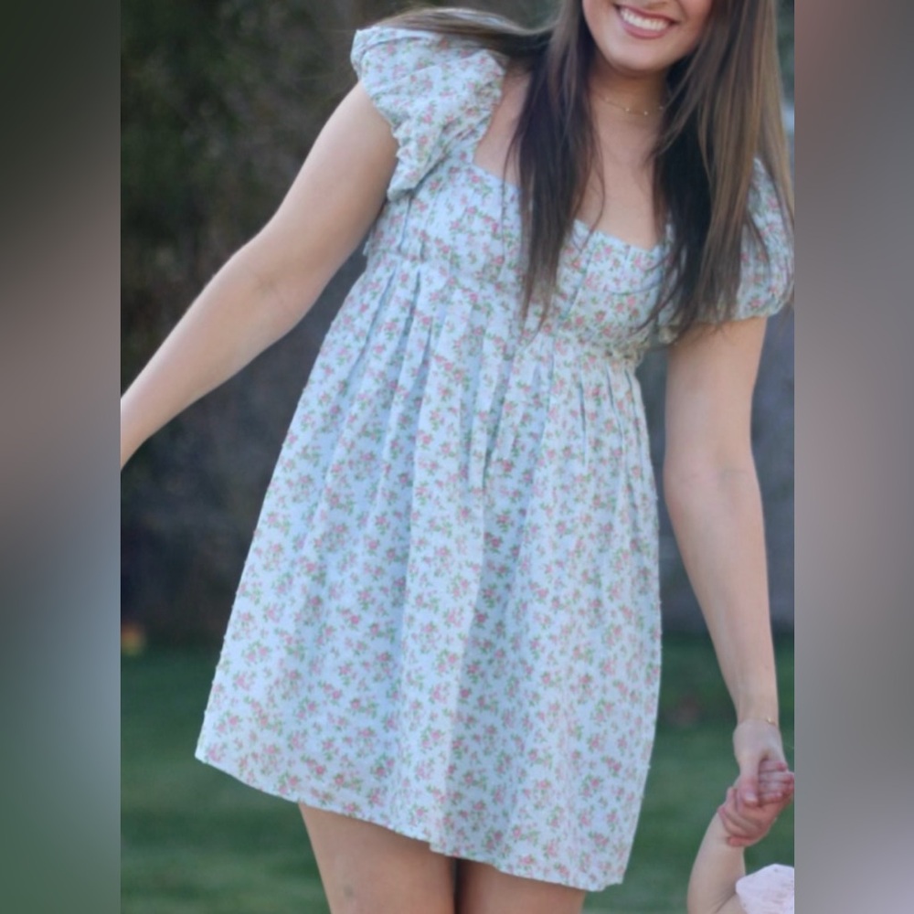 Puff Sleeve Babydoll Dress
